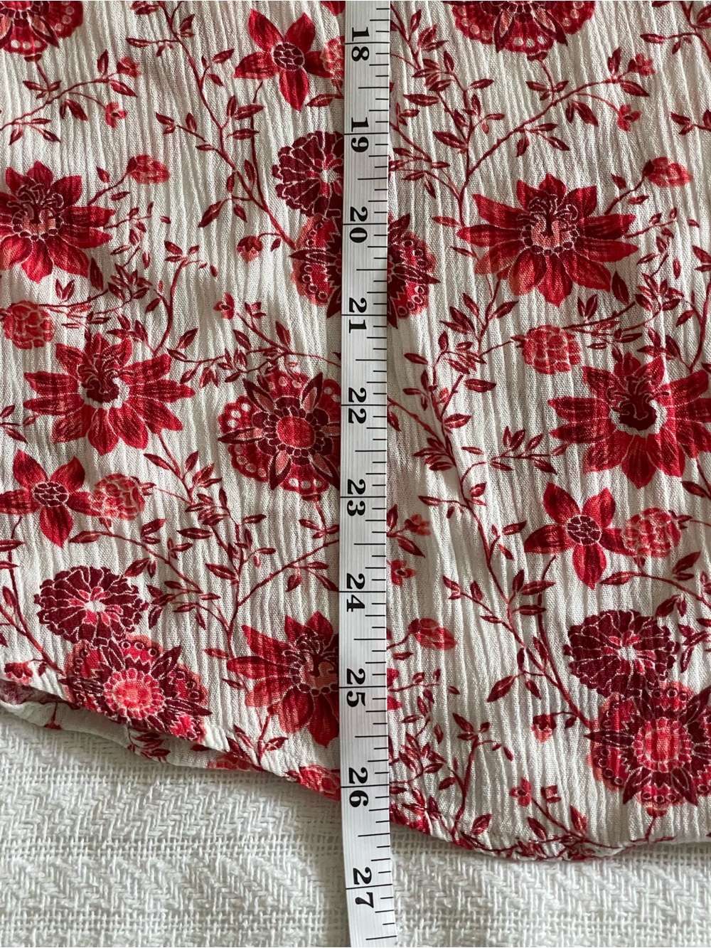 Women’s Floral Short-Sleeve Top, Sailor neckline, plus size 2X, 100% rayon - Picture 7 of 7